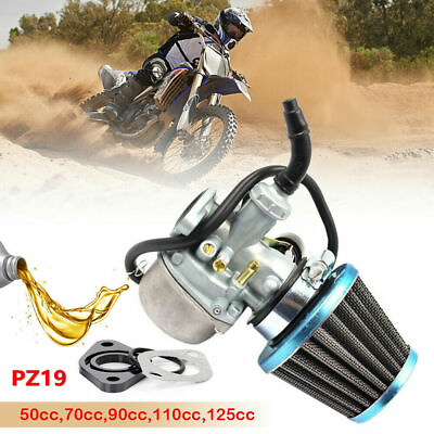 #ad 19mm Carburetor PZ19 Carb 50 70 90 110 125cc ATV Dirt Bike Go Kart w Air Filter $13.99