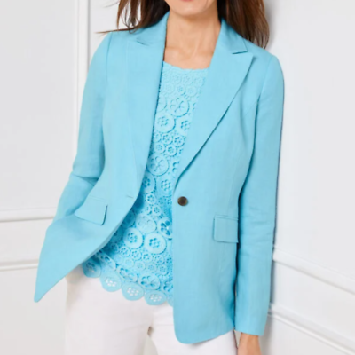 #ad CLASSIC LINEN BLAZER Our relaxed blazer is a classic warm MSRP $199 Free Ship $79.00