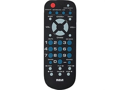 #ad RCA Universal Remote Control with 4 Device Controls TV Cable VCR DVD AUX $7.99