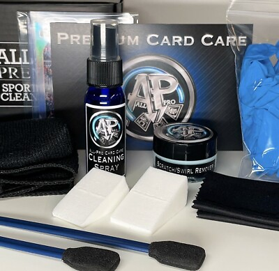 #ad #ad ALL PRO Premium Sports Card Cleaning Kit Spray Polish 1 Bonus Card In Every Box $24.99