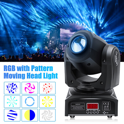 #ad 120W Moving Head Stage Light RGBW LED Beam DMX Gobo DJ Disco Party Show Light US $72.19