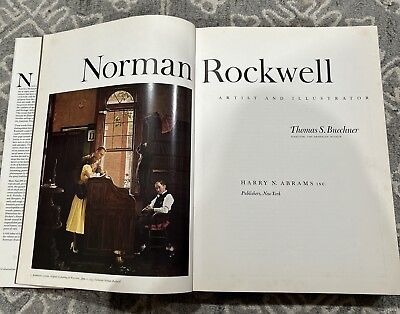 #ad Norman Rockwell 1970 First Edition Artist and Illustrator Large Table Book $40.00