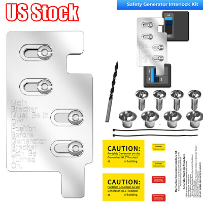 #ad Generator Interlock Kit For Eaton Cutler Hammer 150 200 Amp Panel Main Breaker $28.79
