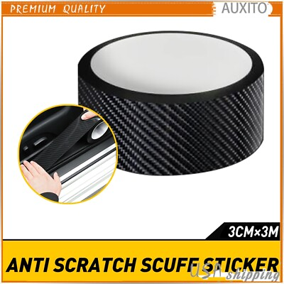 #ad 3M*3CM Anti Scuff Scratch Cover Decal Sticker Carbon Protector Fiber Universal $8.54