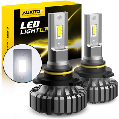 #ad Replace Halogen New Cold White LED 9005 Headlight Bulbs Kit HB3 Hi Lo Beam New $28.49