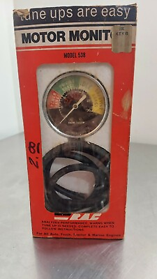 #ad Vintage Motor Monitor. Tune Ups Made Easy Model 538 With Original Box And... $59.99