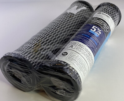 Micron Carbon Wrap Sediment Filter 2.5” Universal 5 2 Pack A O Smith New Sealed $8.46