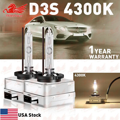 #ad 2X Xenon D3S 4300K Warm White Bulbs HID Headlight 35w Replacement Factory Lamps $18.99