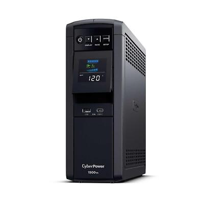 #ad CyberPower PFC Sinewave Computer Battery Backup 1500VA 1000W UPS 10 Outlets $219.95