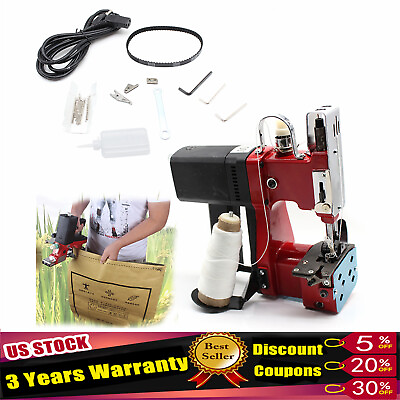 #ad Industrial Portable Bag Closer Sack Closing Stitching Sewing Machine 15000 rpm $92.15