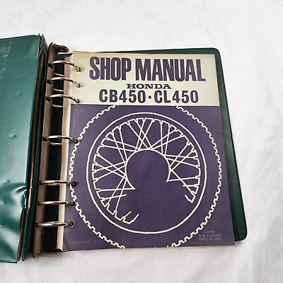 #ad Honda Service Shop Repair Manual Book 1974 CB450 CL450 CL CB 450 6228301 $115.00