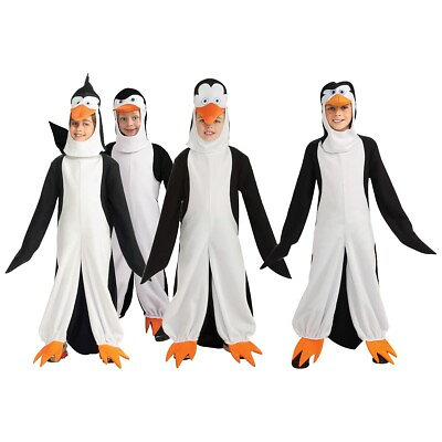 #ad Penguins of Madagascar Costume Kids Halloween Fancy Dress $9.50