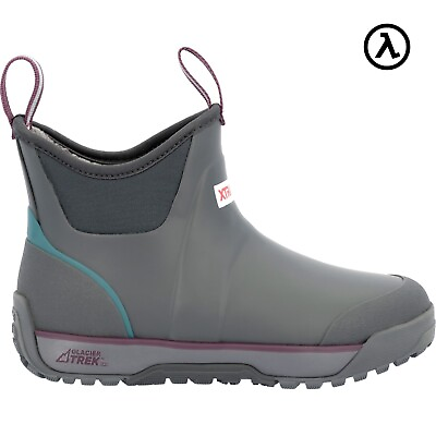 #ad XTRATUF WOMEN#x27;S ICE FLEECE LINED ANKLE DECK BOOTS AIWR100 ALL SIZES NEW $154.95