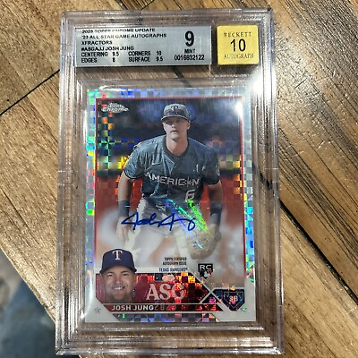 #ad 2023 Topps Chrome Update Josh Jung ASG XFractor Rookie 125 Auto $225.00