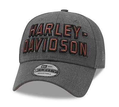 #ad #ad Harley Davidson Men#x27;s Embroidered Graphic 9FORTY Cap Gray 99420 20VM $29.95