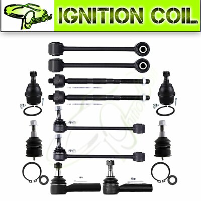 #ad Suspension 12Pcs Sway Bar Tie Rod Ball Joints Kit For 2006 2010 Jeep Commander $69.32