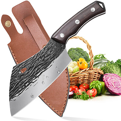 Hand Forged Kitchen Chef Knife Butcher Knife Carbon Steel Boning Cooking Tool $26.31