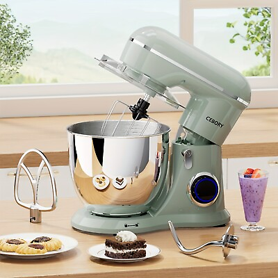 #ad 3 IN 1 Electric Stand Mixer 660W 10 Speed With Pulse Button Morandi Green $102.83