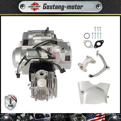 #ad #ad 125cc 4 Stroke ATV Engine Motor 3 Speed Semi Auto w Reverse Electric Start US $162.35