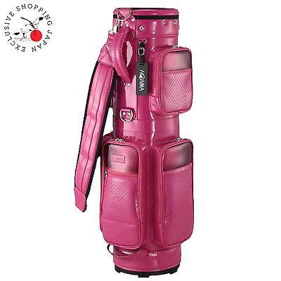 #ad HONMA Golf Perforated Club Bag CB12208 Pink 8in Clear Hood Divider 5way New Inch $277.00