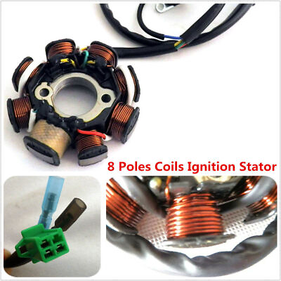 DC Ignition Stator Magneto Coil Generator 8Poles for GY6 150cc 125cc Scooter $15.98