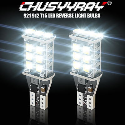 #ad Pair 912 921 T15 LED Bulbs Reverse Backup Light Bright White 6000K Left amp; Right $7.99