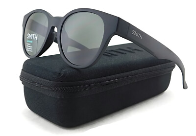 #ad New Smith SNARE POLARIZED Sunglasses Matte Black Polar Green Lens $92.95