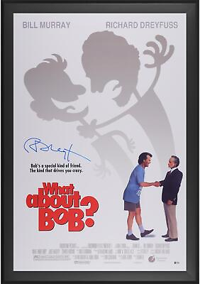 #ad Richard Dreyfuss What About Bob Framed Autographed 30quot; x 40quot; Movie Poster BAS $429.99