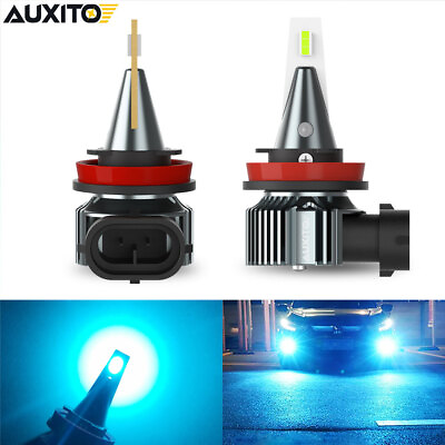 #ad 2PCS AUXITO LED Fog Driving Light Day Running Lamp H8 H11 Ice Blue Bright Bulbs $19.99