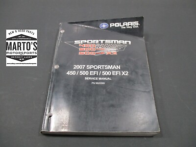 #ad OEM POLARIS 2007 SPORTSMAN 500 EFI X2 ATV DEALER SERVICE SHOP PAPERBACK MANUAL $44.99