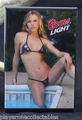 #ad Sexy Poolside Pinup Girl 2quot; X 3quot; Fridge Magnet. Vintage Beer Ad $6.39