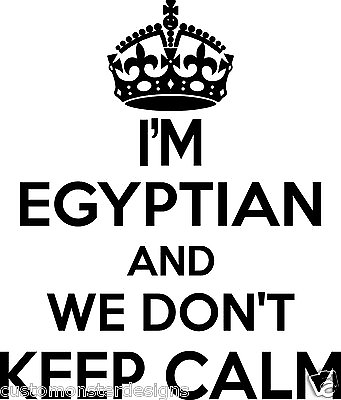 #ad Egyptian Wall Sticker... 20 inches Tall We Don#x27;t Keep Calm Vinyl Wall Art $18.90