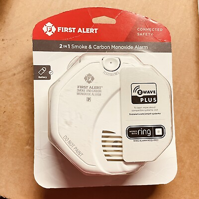 First Alert Z Wave Smoke amp; Carbon Monoxide Detector Works with Ring Sealed $29.60