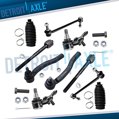 #ad 10pc Inner Outer Tie Rod amp; Lower Ball Joints Sway Bar End for Toyota Sienna $72.89