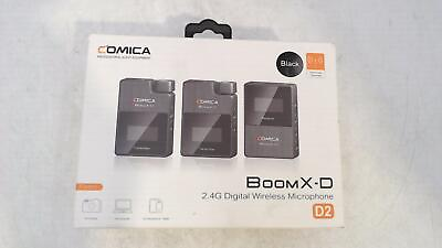 #ad Comica BoomX D Compact 2.4 GHz Dual Wireless Microphone System. $79.99