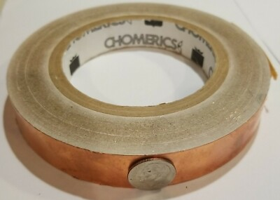 #ad 3 4quot; x 24quot; Copper Foil Conductive Shielding Adhesive Tape Chomerics EMI RFI $0.99