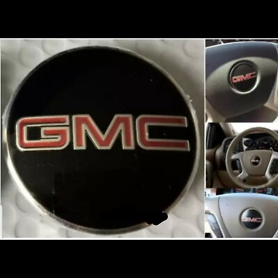 #ad ONE 1PC GMC Steering Wheel Emblem logo badge sign SILVERADO GMC Sierra Acadia $14.99