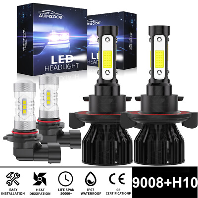 #ad High Power LED Bulbs For Ford F 250 Super Duty 2005 2021 Dual Hi Low amp; Fog Light $36.99