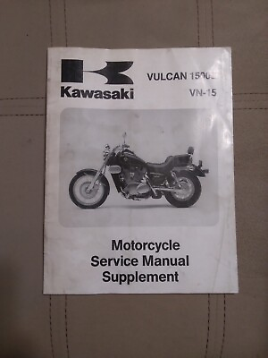 #ad 1994 1996 Kawasaki Vulcan 1500L VN 15 Factory Service Supplement Manual $10.00