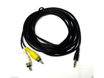 #ad 3.5mm 1 8quot; Male Stereo Mini plug Jack TO 2RCA Stereo Phono Audio Speaker CABLE $4.59
