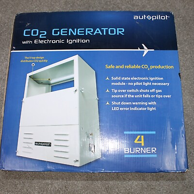 #ad Autopilot 4 Burner CO2 Generator with Electronic Ignition NEW SEALED Natural Gas $249.99