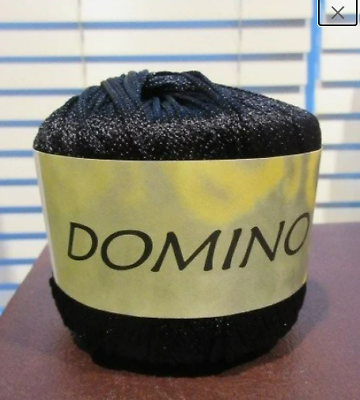 #ad Domino Black Ribbon Yarn $7.85