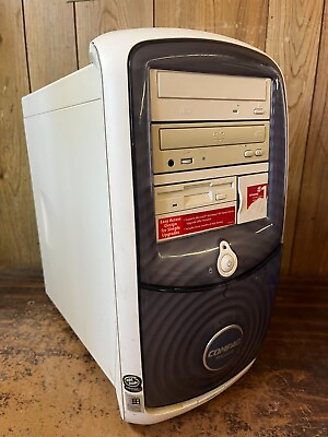 #ad Vintage Compaq Presario 5000 Windows XP Home Computer Serial Parallel Floppy DVD $140.00