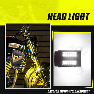#ad 2X P45T R2 LED Motorcycle LED Headlight Light Bulb 84SMD Hi Lo White 9V 80V $22.74