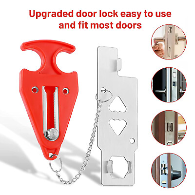 #ad Portable Door Locks Security Device for Travel Home Hotel Living Motel Dorm $7.47