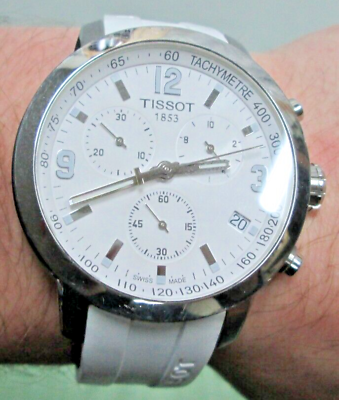 #ad Tissot T Sport PRC 200 Quartz Chronograph Men’s Watch White 36 mm Swiss made $299.95