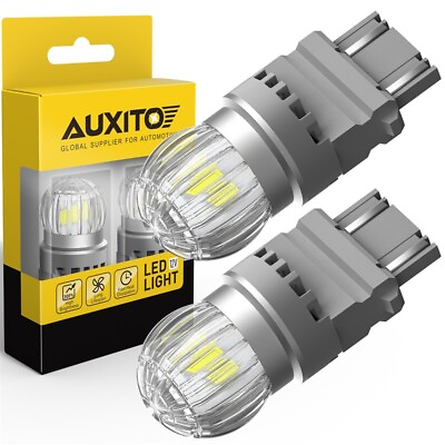 #ad AUXITO 3157 3156 LED Reverse Backup Light Bulbs 6000K Super Bright White 2400LM $13.99