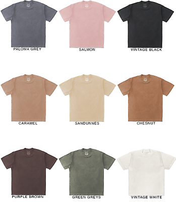 Vintage Washed Blank T Shirt Collection Stylish Super Soft Hand Washed $17.99