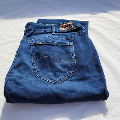 #ad Size 24W Lee Plus Legendary Style Jeans Bootcut Womens Blue Petite Hot Jeans $36.99