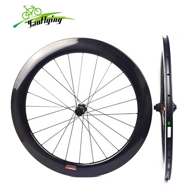 #ad 65mm Carbon Wheelset 700c Road Bike Clincher Wheels DT240s Hub Centerlock Disc $560.25